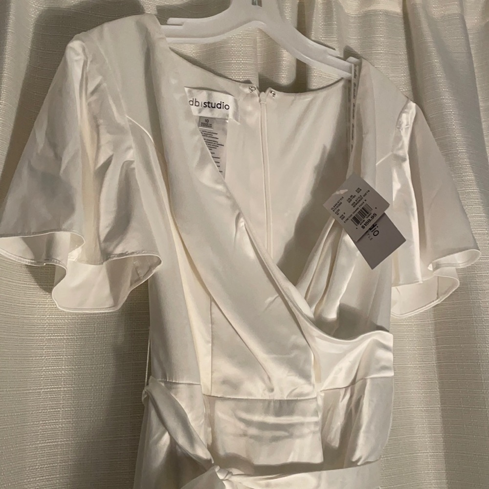 David’s Bridal Studio Soft White Dress, Size 10